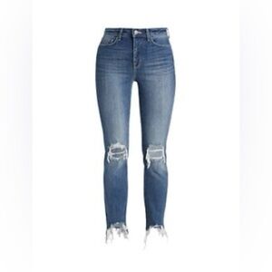 L'AGENCE High Line HighRise Distressed Jeans plaza , 26 (2-4)